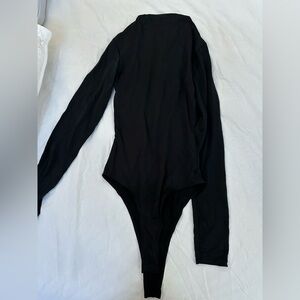 Zara Black Long Sleeve Bodysuit